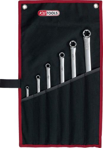 KS TOOLS CHROMEplus Torx-E-Doppel-Ringschlüssel, 6-tlgXL