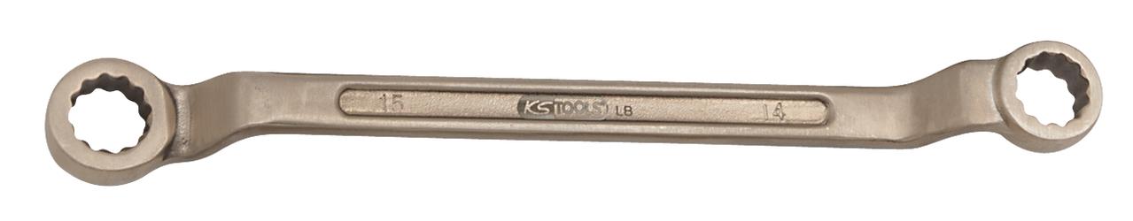 KS TOOLS BRONZEplus Doppel-Ringschlüssel gekröpft 16x18 mm