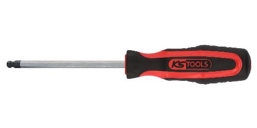 KS TOOLS ERGOTORQUEplus Schraubendreher Innensechskant mit Kugelkopf, 8,0mm