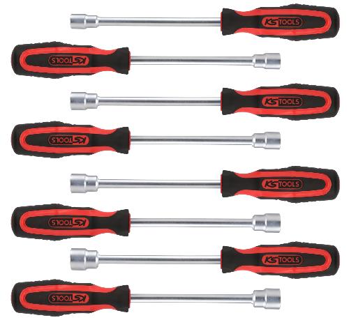 KS TOOLS ERGOTORQUEplus Stecknuss-Schraubendreher-Satz, 8-tlg