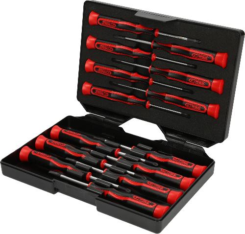 KS TOOLS Feinmechanik-Schraubendreher-Satz PH, Schlitz, Torx, 14-tlg