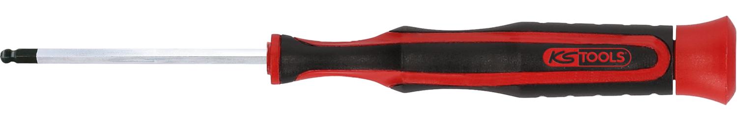 KS TOOLS Feinmechanik-Schraubendreher für Innensechskantschrauben - mit Kugelkopf, 5/32"