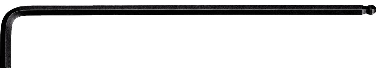 KS TOOLS Kugelkopf-Innensechskant-Winkelstiftschlüssel phosphatiert, XL, 1,3mm