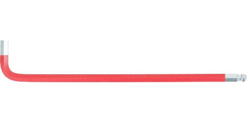 KS TOOLS Kugelkopf-Innensechskant-Winkelstiftschlüssel, extra lang, 3 mm