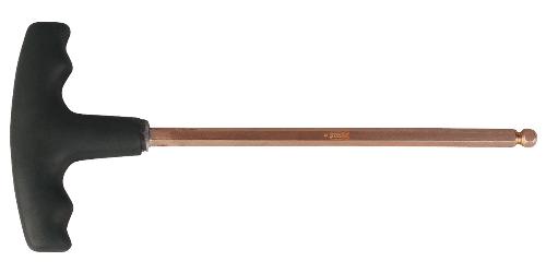 KS TOOLS BERYLLIUMplus Innensechskant-Winkelstiftschlüssel, T-Griff 4 mm ,mit Kugelkopf