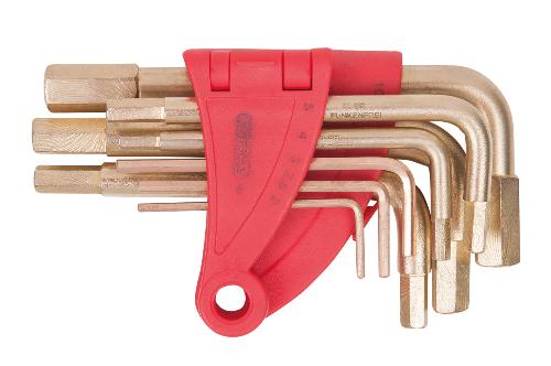 KS TOOLS BRONZEplus Innensechskant-Winkelstiftschlüssel-Satz 8-tlg