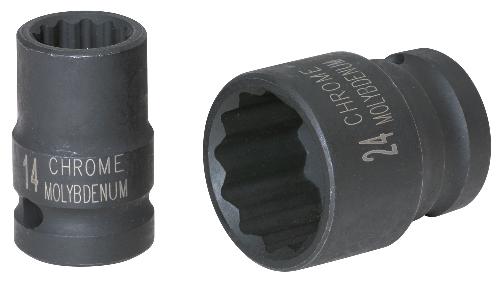 KS TOOLS 1/2" 12-kant-Kraft-Stecknuss, kurz, 10mm