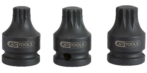 KS TOOLS 1/2" Kraft-Bit-Stecknuss XZN,kurz,M14