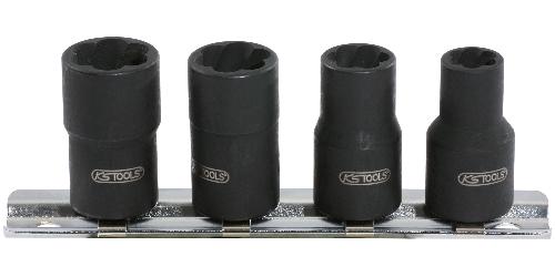 KS TOOLS 3/8" Spiral-Profil-Stecknuss-Satz, 4-tlg, 8-13mm