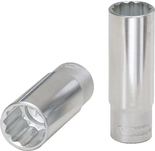 KS TOOLS 1/2" 12-kant-Stecknuss, lang, 21mm