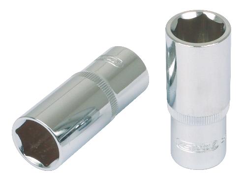 KS TOOLS 1/4" CHROMEplus Sechskant-Stecknuss, lang, 8mm