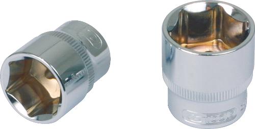 KS TOOLS 1/4" CHROMEplus Sechskant-Stecknuss, 3/8"