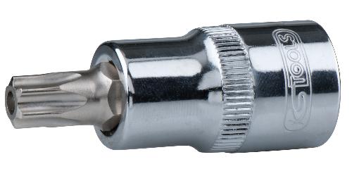 KS TOOLS 1/2" CHROMEplus Bit-Stecknuss Torx mit Stirnlochbohrung,TB45