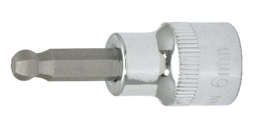 KS TOOLS 3/8" CHROMEplus Bit-Stecknuss Innensechskant,Kugelkopf,6mm