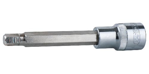 KS TOOLS 3/8" CHROMEplus Bit-Stecknuss Innensechskant lang, 6mm