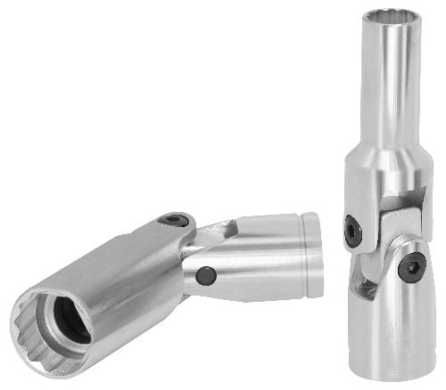 KS TOOLS 3/8" CHROMEplus® 12-kant-Stecknuss mit Gelenk, 5/8"