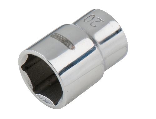 KS TOOLS EDELSTAHL 1/2" 6kant-Stecknuss, 30mm