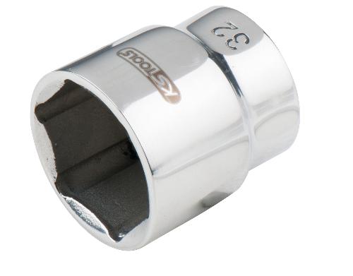 KS TOOLS EDELSTAHL 3/4" 6kant-Stecknuss, 17mm