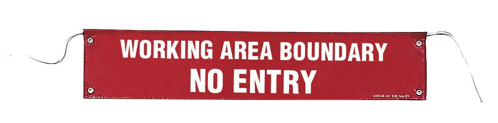 KS TOOLS Banner "Arbeitsbereichsbegrenzung"