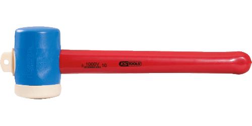 KS TOOLS Kunststoffhammer mit Schutzisolierung, Kopf Ø 55mm