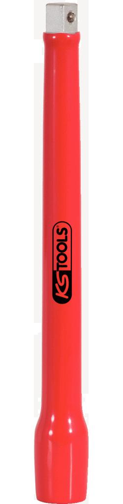 KS TOOLS 1/2" Verlängerung mit Schutzisolierung und Schraubenarretierung, 250mm