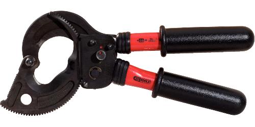 KS TOOLS Ratschenkabelschere mit Schutzisolierung, 530mm