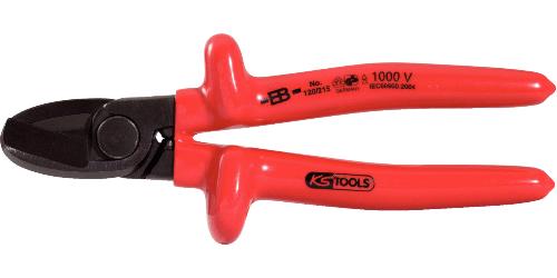 KS TOOLS 1000V Einhand-Kabelschneider, 215mm