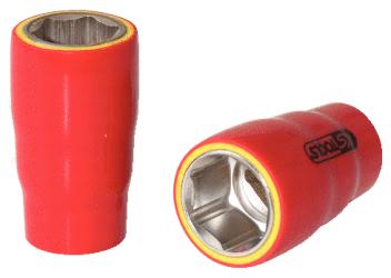 KS TOOLS 1/2" Stecknuss mit Schutzisolierung, 21mm