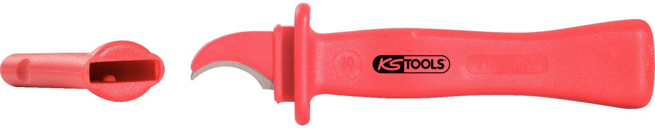 KS TOOLS Absetzmesser mit Schutzisolierung, 165mm