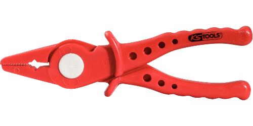 KS TOOLS Kunststoff-Flachzange mit Schutzisolierung, 180mm