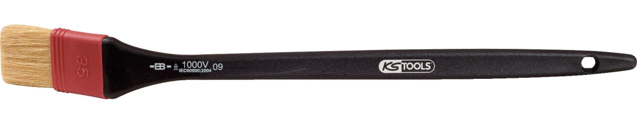 KS TOOLS Staubpinsel mit Schutzisolierung, gebogen, 25mm