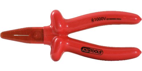KS TOOLS 1000V Flachzange, beschichteter Arbeitskopf, 160mm