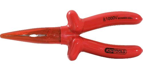 KS TOOLS 1000V Flachrundzange, 160mm