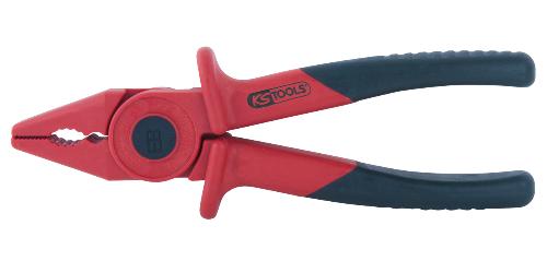 KS TOOLS Kunststoff-Kombizange mit Schutzisolierung, 185mm