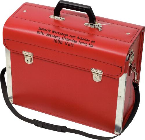 KS TOOLS Werkzeugkoffer, leer, Leder