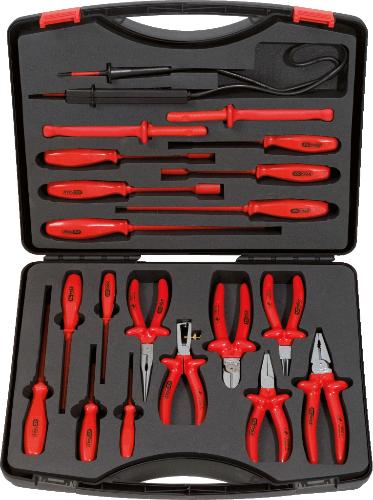 KS TOOLS Werkzeugsatz mit isolierten Werkzeugen, 20-tlg