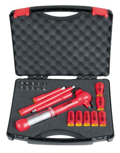 KS TOOLS 1/4" Steckschlüssel-Satz mit isolierten Werkzeugen, 21-tlg