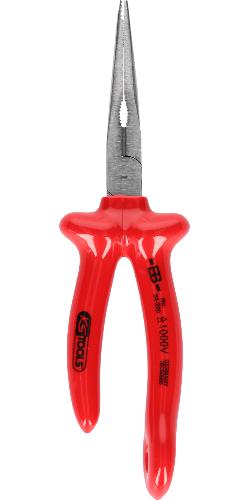 KS TOOLS 1000V Flachrundzange mit Sicherungsöse für Sicherheitsleine