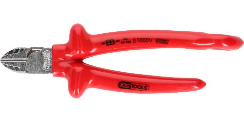 KS TOOLS 1000V Seitenschneider mit Sicherungsöse für Sicherheitsleine