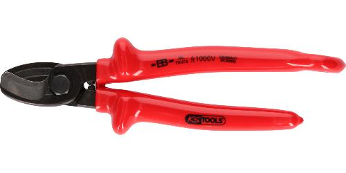KS TOOLS 1000V Einhand-Kabelschneider mit Sicherungsöse für Sicherheitsleine