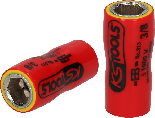 KS TOOLS 1/4" Stecknuss mit Schutzisolierung, 5/16"