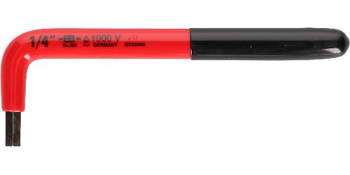 KS TOOLS Innensechskant-Winkelstiftschlüssel mit Schutzisolierung, 1/2"