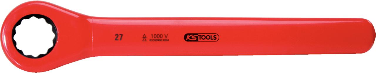 KS TOOLS Ratschenringschlüssel mit Schutzisolierung, 8mm