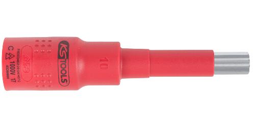 KS TOOLS 3/8" Isolierte Bit-Stecknuss Vielzahn, M8, isoliert