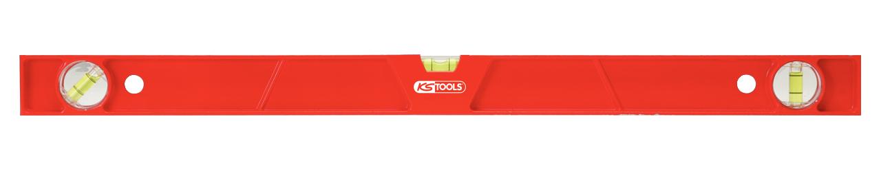 KS TOOLS Schwere Aluminiumdruckguss-Wasserwaage Skelettform, 400mm