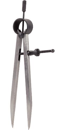 KS TOOLS Präzisions-Feder-Spitzzirkel, 138mm