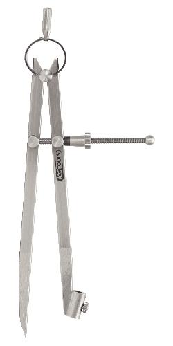 KS TOOLS Präzisions-Feder-Spitzzirkel mit Bleistifthalter