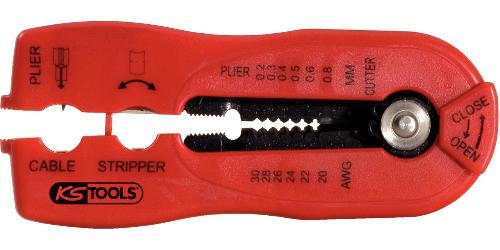 KS TOOLS Multifunktions-Abisolierwerkzeug, 0,2-0,8mm