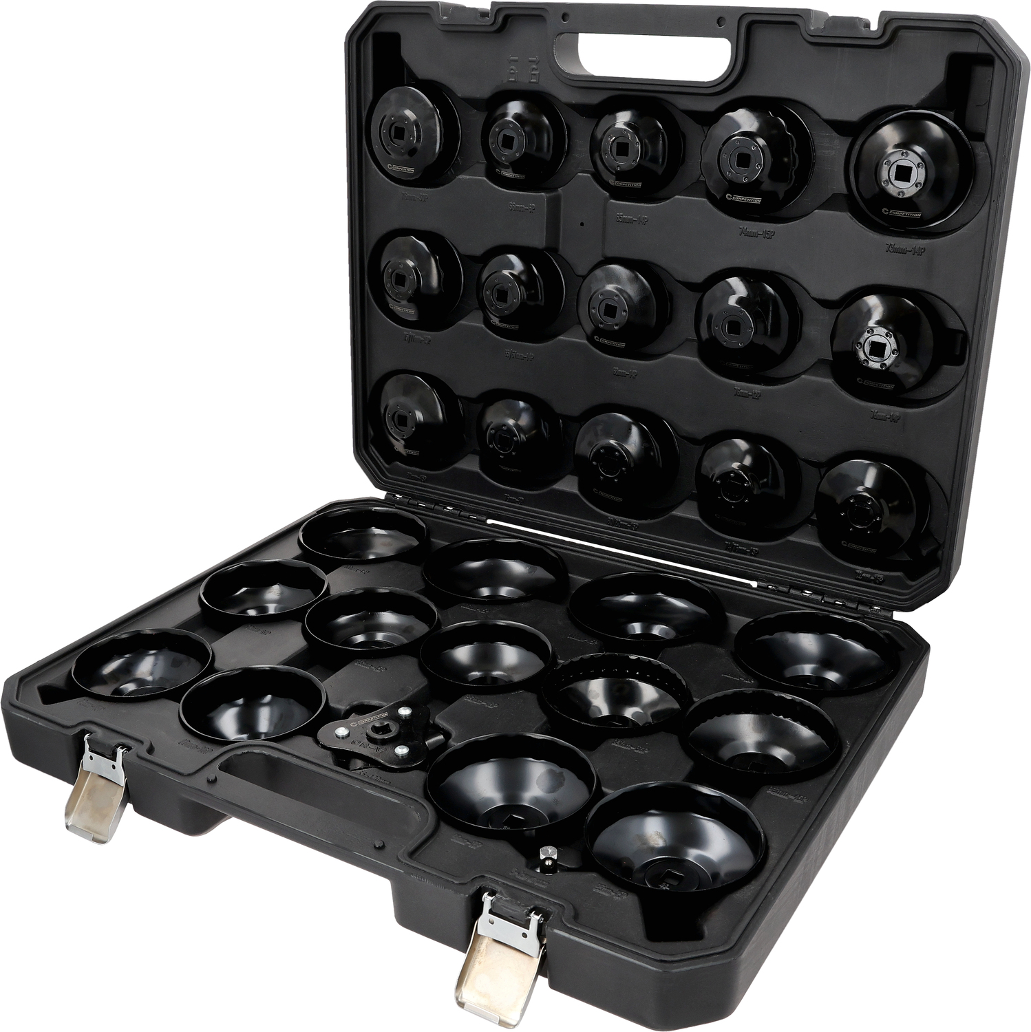 KS TOOLS COMPETITION 3/8" Ölfilterschlüssel-Satz, 30-tlg