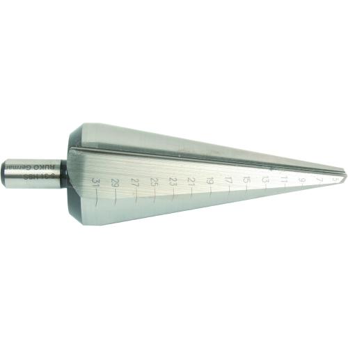 RUKO Blechschälbohrer Bohrbereich 5 - 31 mm HSS Blank Gesamtlänge 103 mm Schneidenanzahl 2
